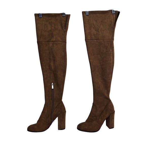 Kenneth Cole Shoes - New Kenneth Cole Justin OTK Boots Brown Over The Knee Heeled Boots Size 6 Career